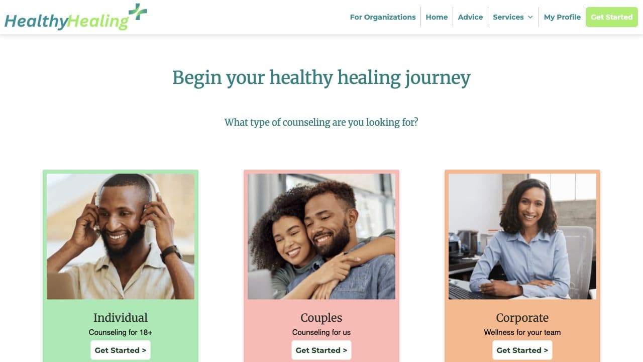 Healthy Healing Co. case study screenshot