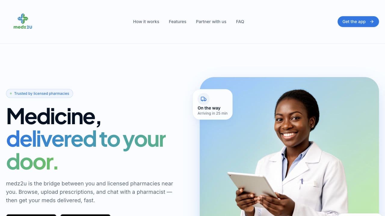 Medz2u case study screenshot
